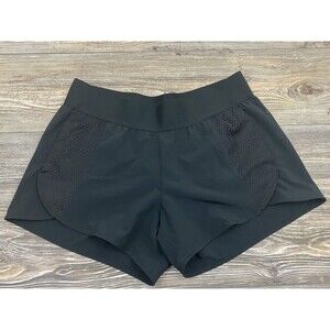 Adidas Women's Athletic Shorts Size Medium Stretchy Black Polyester, Elastane